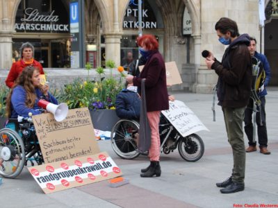 Behinderter Behindertenprotesttag